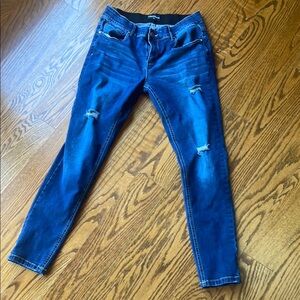 🩷 3/$18 met Hera skinny distressed jeans dark blue denim